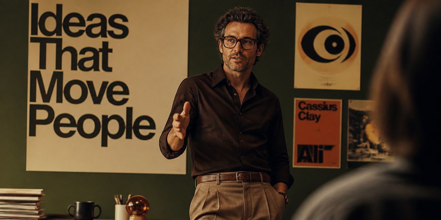 Still de campanha da Averon, direção de arte vintage-moderna