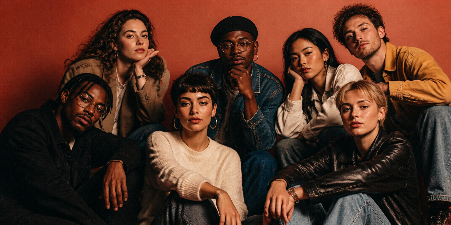 Retrato editorial da equipe criativa da Averon